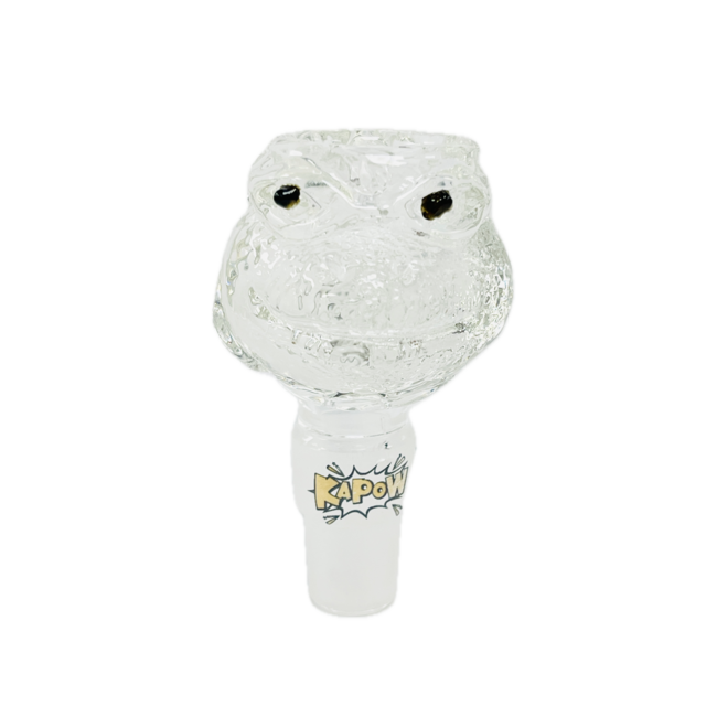 KAPOW KAPOW FROG HEAD 14/19MM GLASS BOWL-CC465