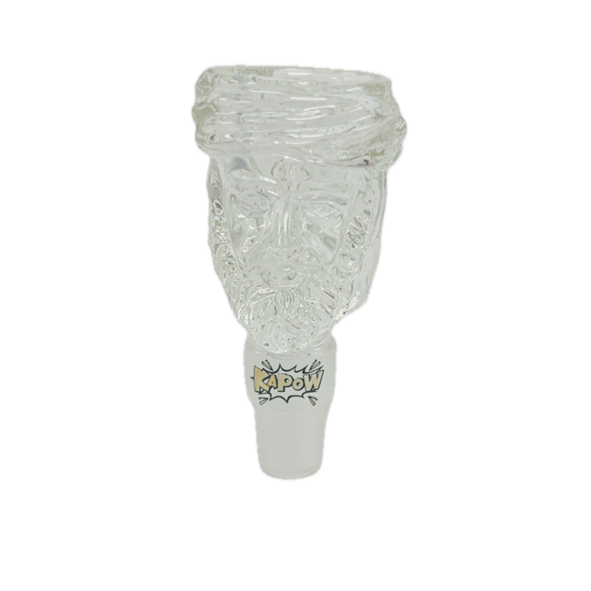 KAPOW KAPOW UNCLE BEARD 14/19MM GLASS BOWL-CC307