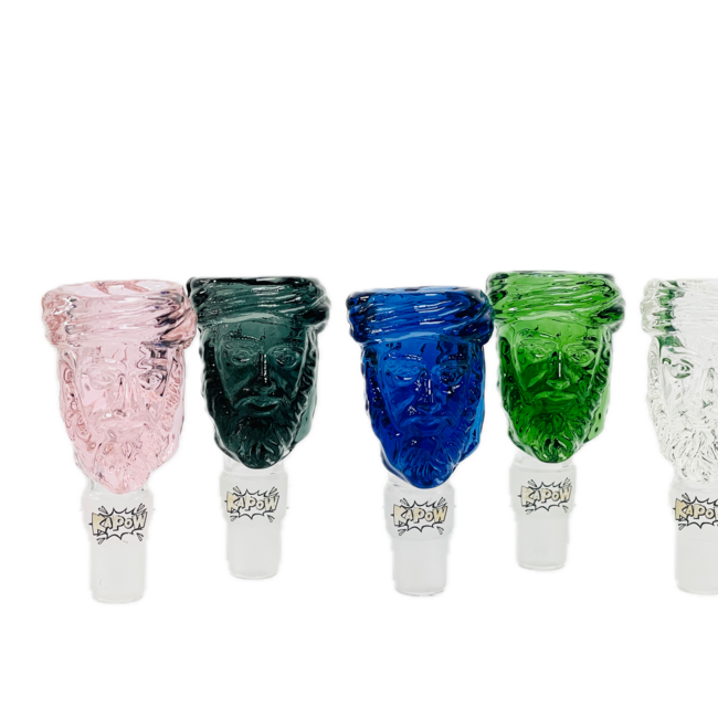 KAPOW KAPOW UNCLE BEARD 14/19MM GLASS BOWL-CC307