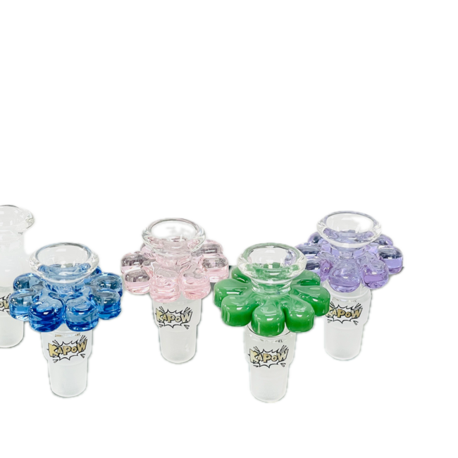 KAPOW KAPOW FLOWER 14/19MM GLASS BOWL-CC471