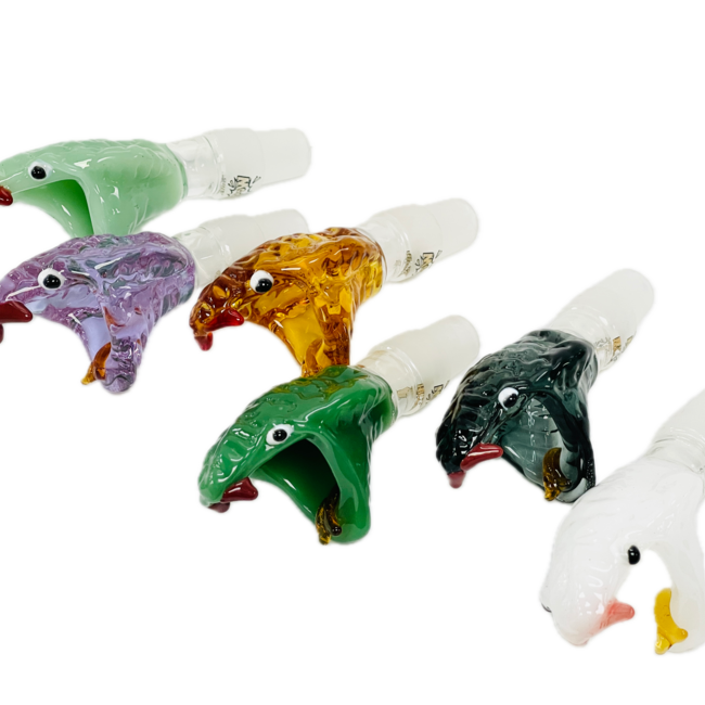 KAPOW KAPOW SNAKE 14/19MM GLASS BOWL-CC463