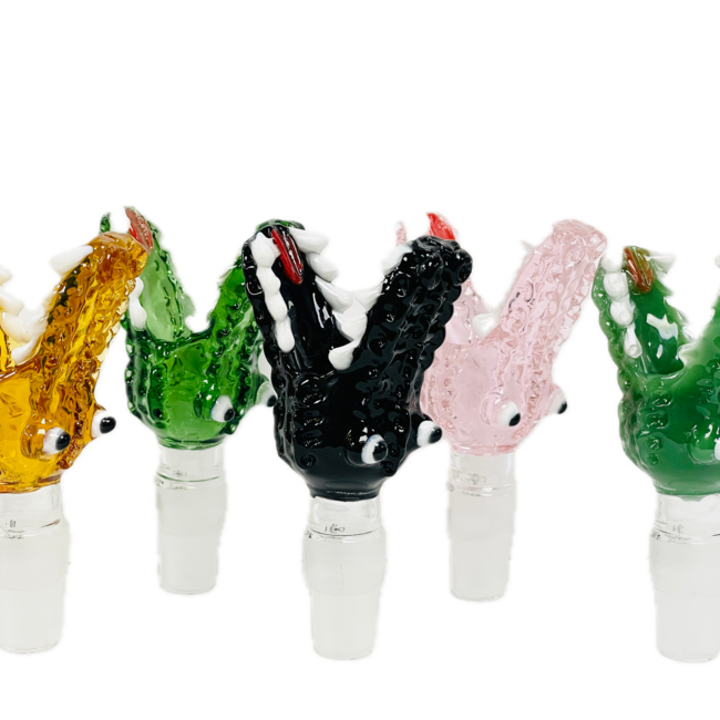 KAPOW KAPOW CROCODILE 14/19MM GLASS BOWL-CC464