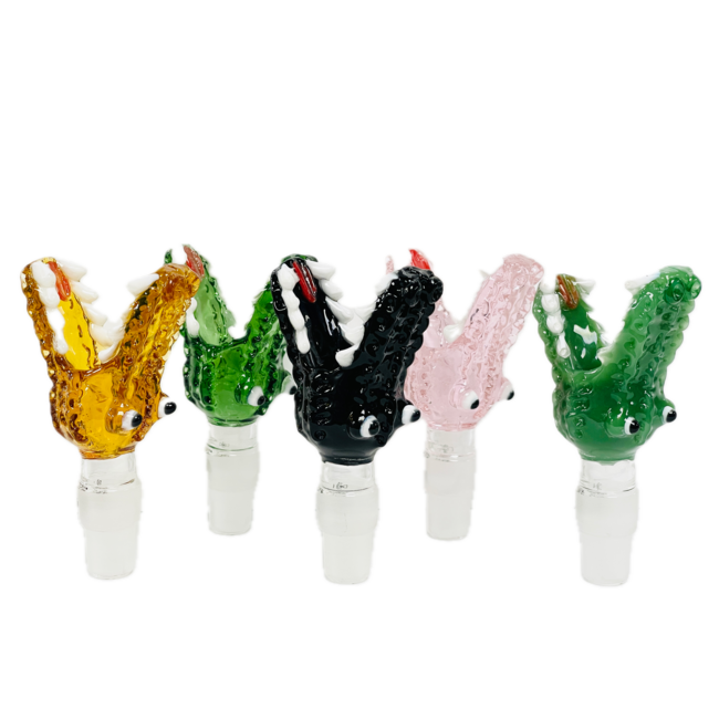 KAPOW KAPOW CROCODILE 14/19MM GLASS BOWL-CC464