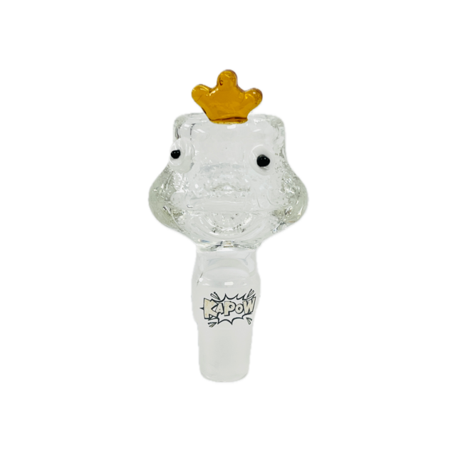 KAPOW KAPOW FROG CARTOON 14/19MM GLASS BOWL-CC469