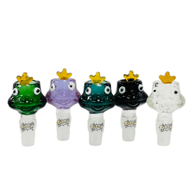 KAPOW KAPOW FROG CARTOON 14/19MM GLASS BOWL-CC469