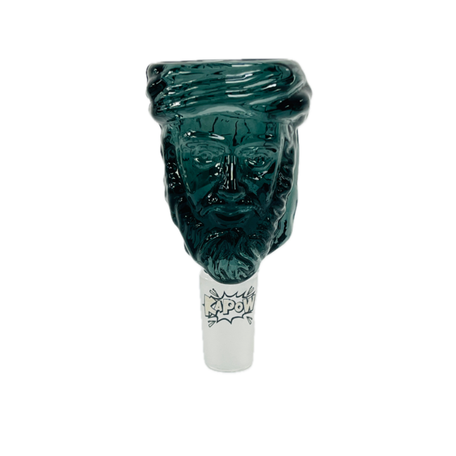 KAPOW KAPOW UNCLE BEARD 14MM GLASS BOWL-CC307