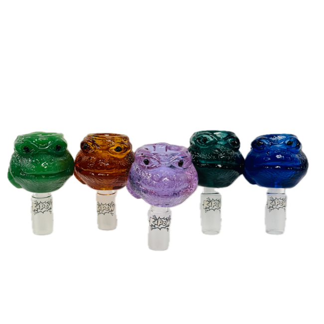 KAPOW KAPOW FROG HEAD 14MM GLASS BOWL-CC465