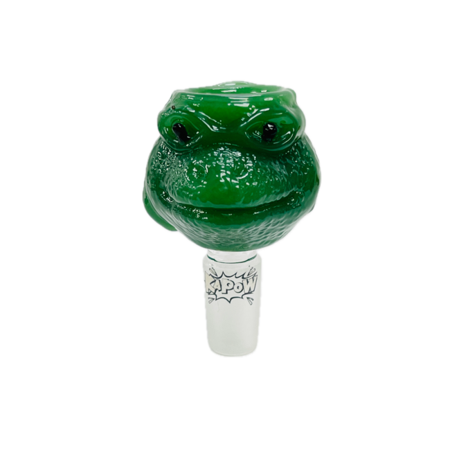 KAPOW KAPOW FROG HEAD 14MM GLASS BOWL-CC465
