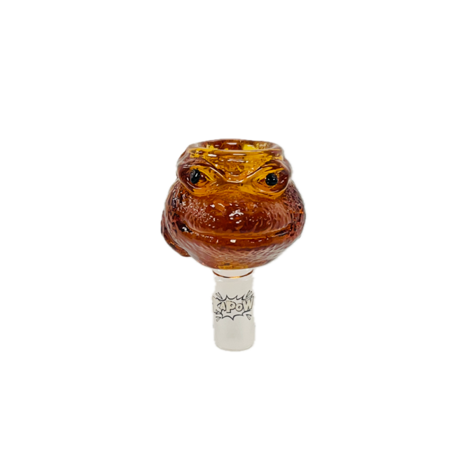 KAPOW KAPOW FROG HEAD 14MM GLASS BOWL-CC465