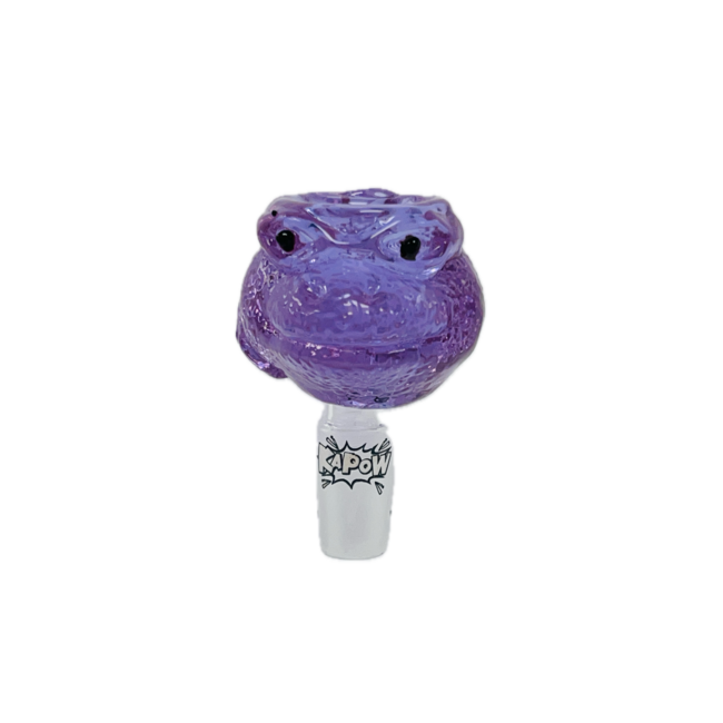 KAPOW KAPOW FROG HEAD 14MM GLASS BOWL-CC465