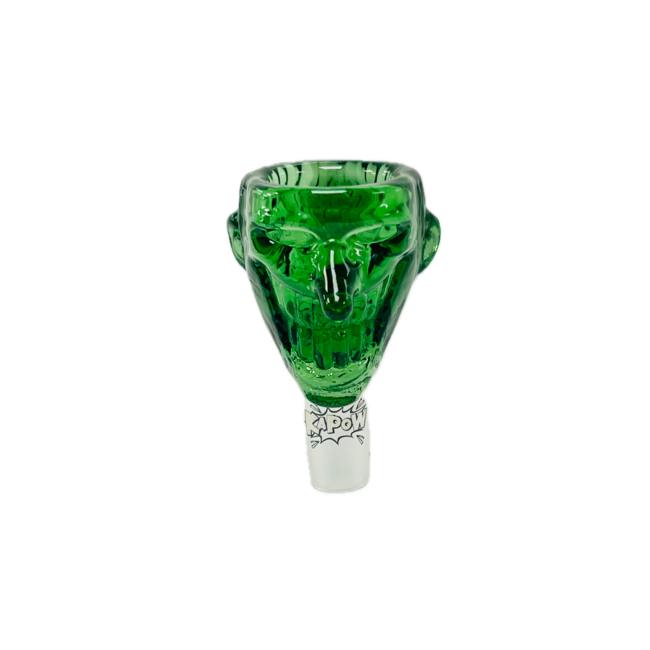 KAPOW KAPOW JOKER 14MM GLASS BOWL-CC470