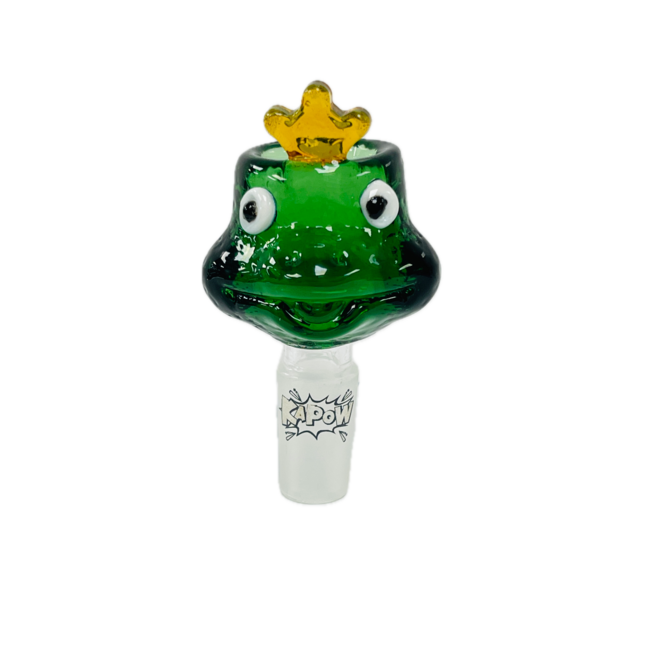 KAPOW KAPOW FROG CARTOON 14MM GLASS BOWL-CC469