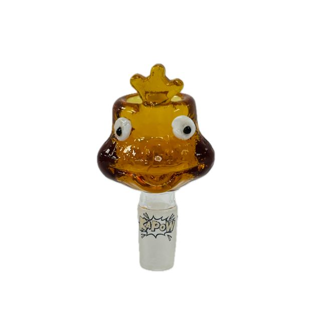 KAPOW KAPOW FROG CARTOON 14MM GLASS BOWL-CC469