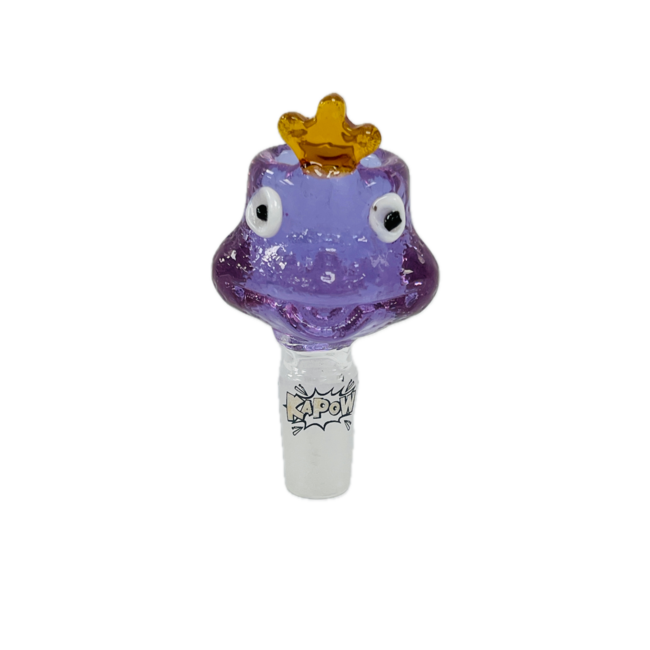 KAPOW KAPOW FROG CARTOON 14MM GLASS BOWL-CC469