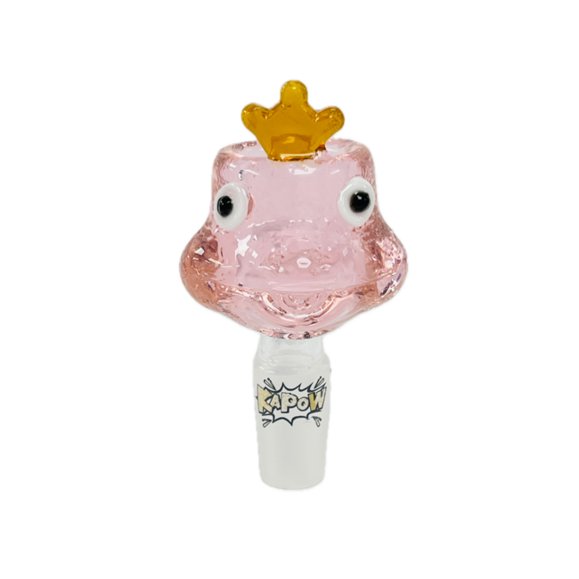 KAPOW KAPOW FROG CARTOON 14MM GLASS BOWL-CC469