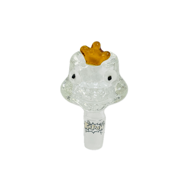KAPOW KAPOW FROG CARTOON 14MM GLASS BOWL-CC469