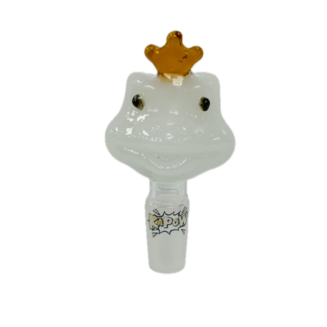 KAPOW KAPOW FROG CARTOON 14MM GLASS BOWL-CC469