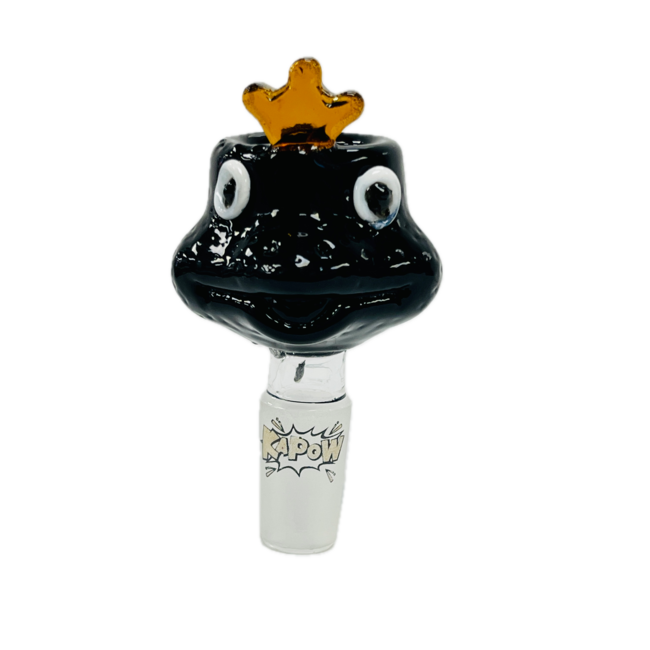 KAPOW KAPOW FROG CARTOON 14MM GLASS BOWL-CC469