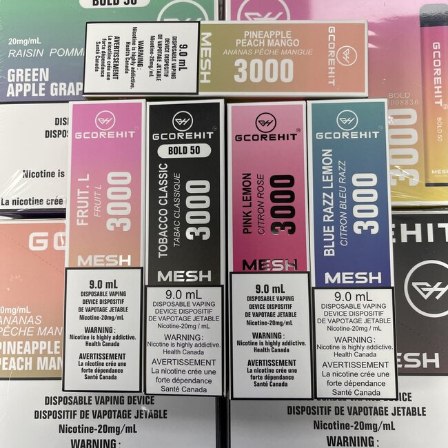 GCOREHIT GCOREHIT DISPOSABLE DEVICE 3000 PUFFS