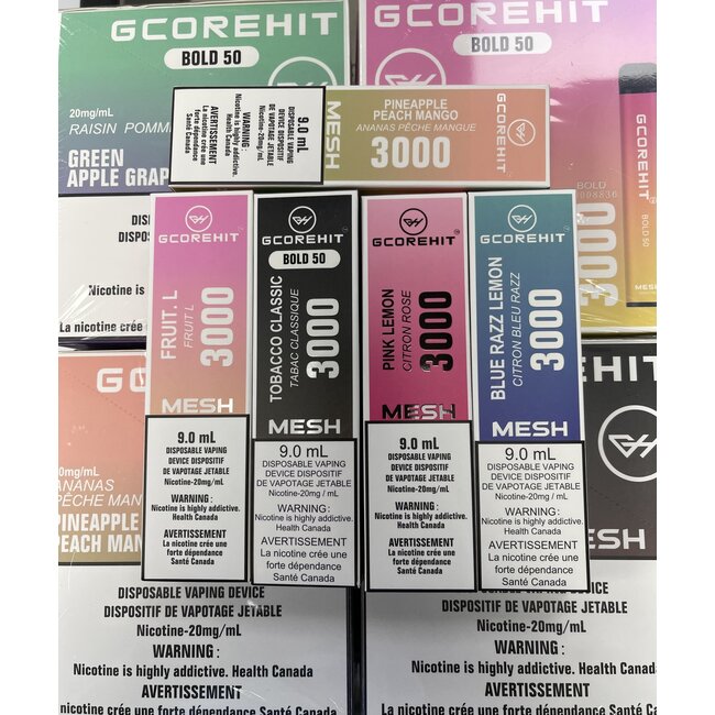 GCOREHIT GCOREHIT DISPOSABLE DEVICE 3000 PUFFS