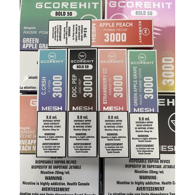 GCOREHIT GCOREHIT DISPOSABLE DEVICE 3000 PUFFS