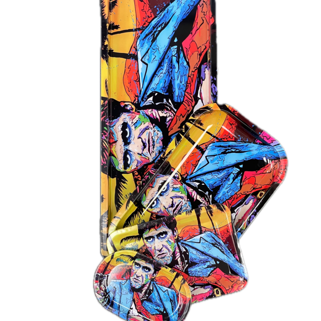 KAPOW KAPOW MAN WITH GUN ROLLING TRAY-05