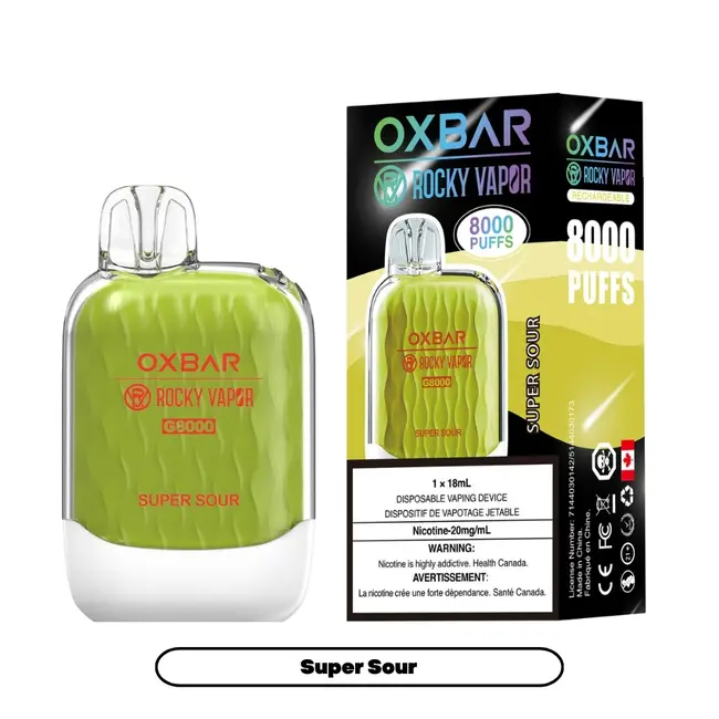 OXBAR ROCKY VAPOR OXBAR G-8000