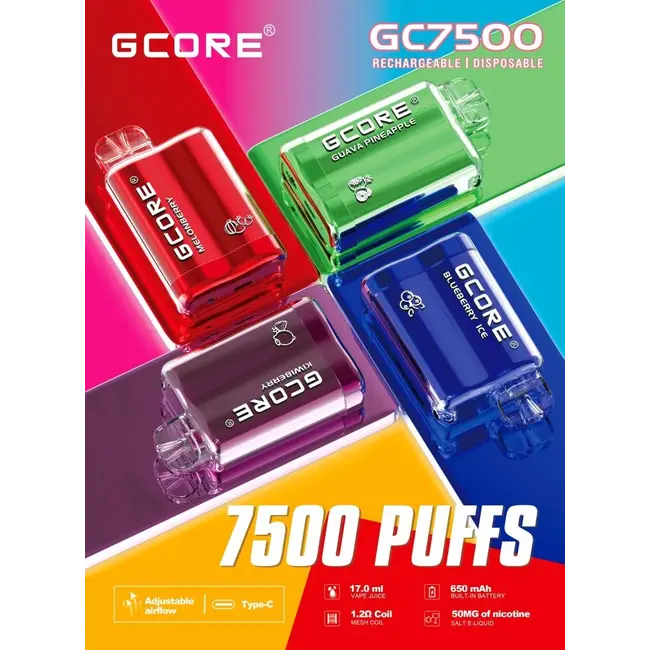 GCORE GCORE 7500 PUFFS  G7-FLOW