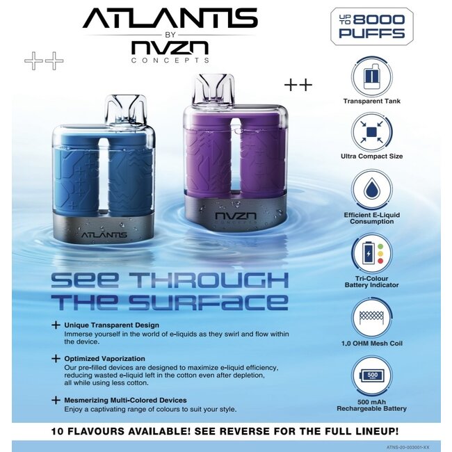 NVZN ATLANTIS BY NVZN 8000 PUFFS