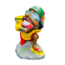 LARGE BASKET JAMAICAN MAN HOLDING  BASKET IN BACK  ASHTRAY  ASH-BIG-04