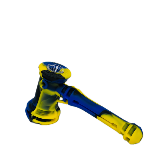 SILICONE HAMMER HAND PIPE WITH DAB TOOL