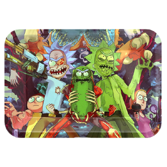 RICKY AND PICKLE STEEL LARGE ROLLING TRAY RICKY AND PICKLE STEEL LARGE ROLLING TRAY