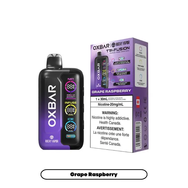 OXBAR ROCKY VAPOR OXBAR TRI FUSION  DISPOSABLE