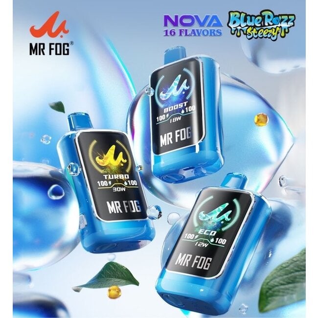 MR FOG MR FOG NOVA BLUE RAZZ STEEZY 36K DISPOSABLE