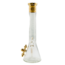 JUICY J 16'' JUICY J GOLD GEOMETRIC FLOW BEAKER BONG-JJ244