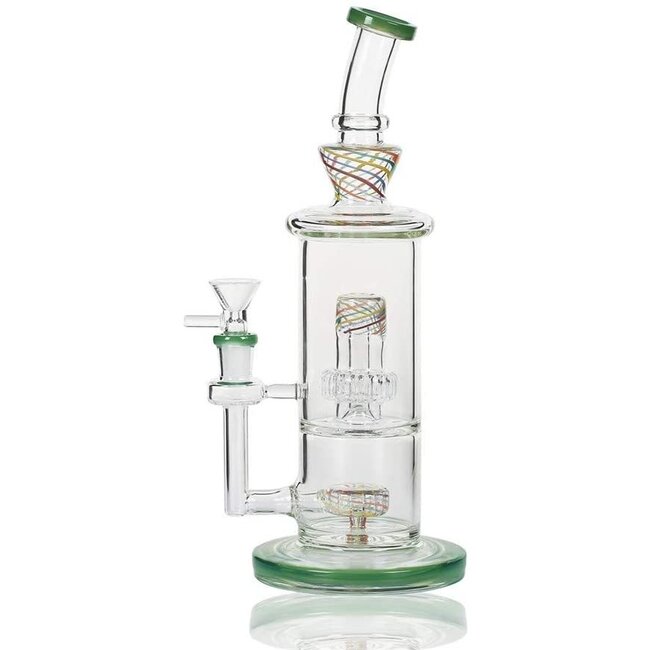 11'' DOUBLE CHAMBER PERCOLATOR DAB RIG