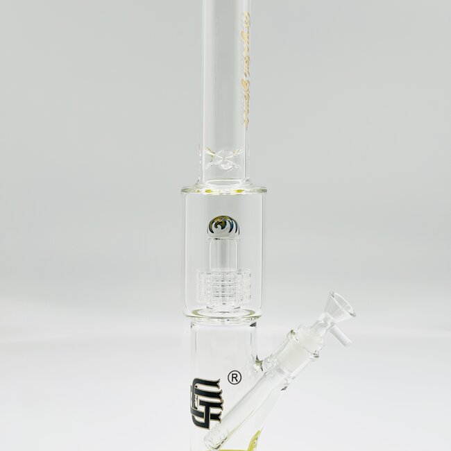 CRYSTAL GLASS 15'' MATRIX PERC GLASS BONG-C4039