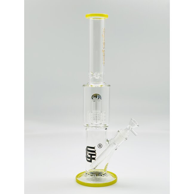 CRYSTAL GLASS 15'' MATRIX PERC GLASS BONG-C4039