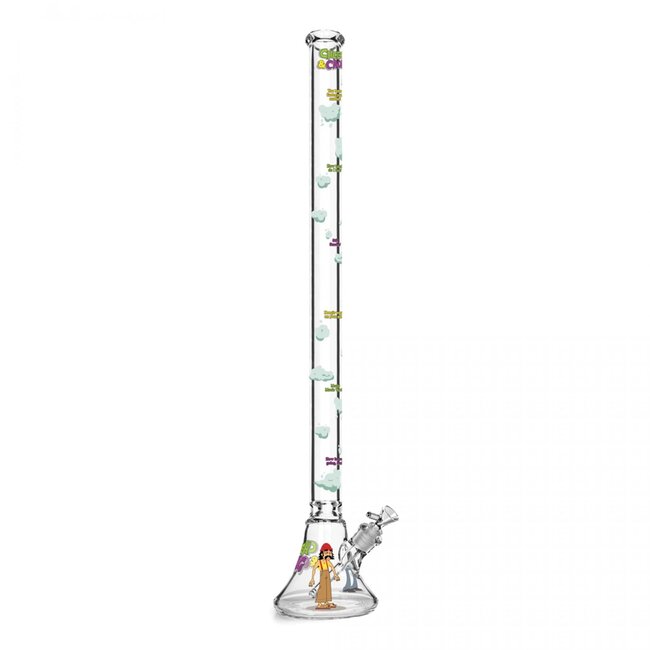 CHEECH & CHONG CHEECH CHOG 48'' TALL 7MM THICK HOW HIGH ARE YOU BELL BASE WATER PIPE-CC153