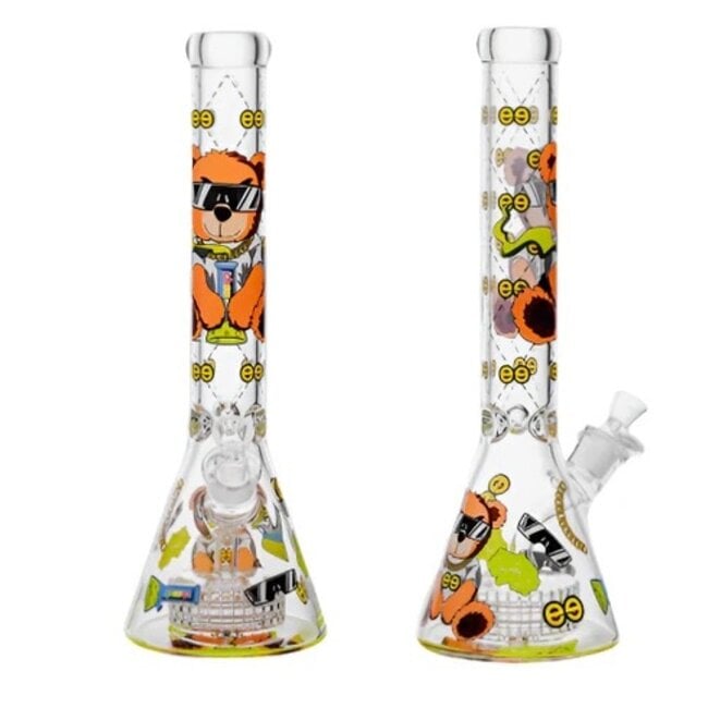 CHEECH GLASS 16'' HI BEAR BEAKER BONG-CH-297