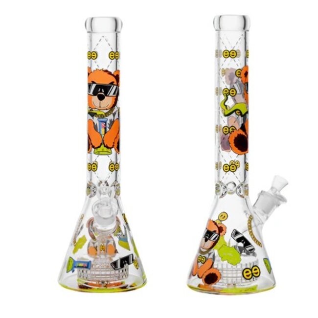 CHEECH GLASS 16'' HI BEAR BEAKER BONG-CH-297