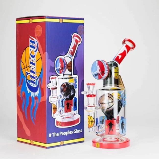 CHEECH GLASS 12'' DUNKED OUT DRIP WATER PIPE-CHE-360