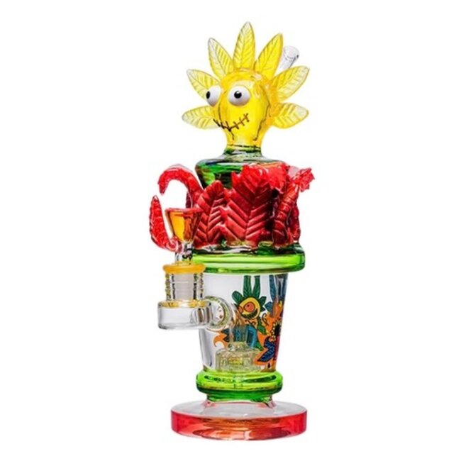 CHEECH GLASS 11.5'' SUNFLOWER ORANGE DAB RIG-CHE-327
