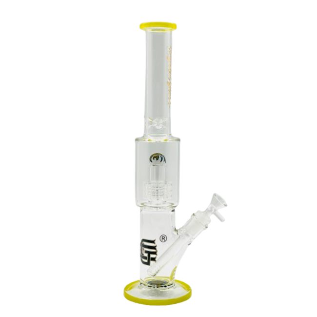 CRYSTAL GLASS 15'' MATRIX PERC GLASS BONG-C4039