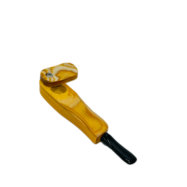 3'' SMALL WOOD PIPE WITH LID