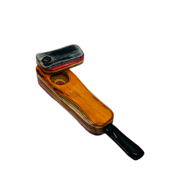 3'' SMALL WOOD PIPE WITH LID