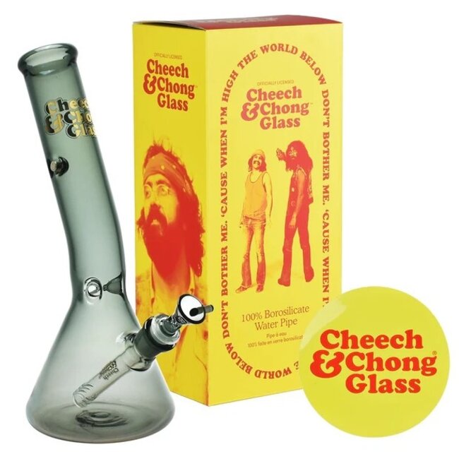 CHEECH & CHONG CHEECH & CHONG GLASS 12" TALL  BASKETBALL JONES CHILLAX STYLE TUBE-CC110
