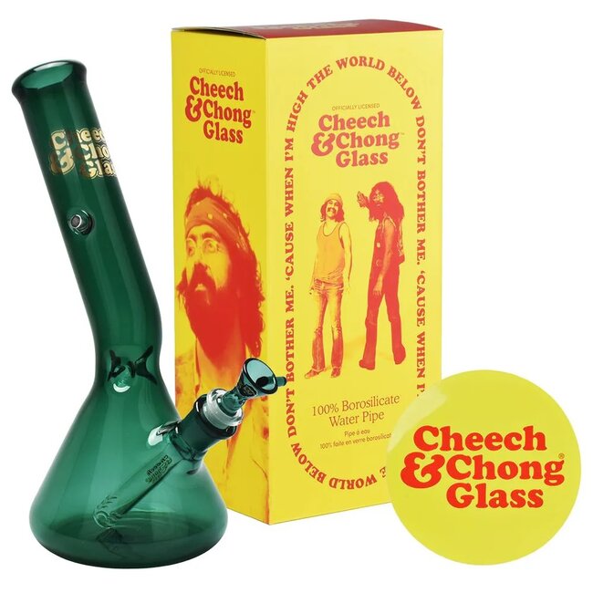 CHEECH & CHONG CHEECH & CHONG GLASS 12" TALL  BASKETBALL JONES CHILLAX STYLE TUBE-CC110