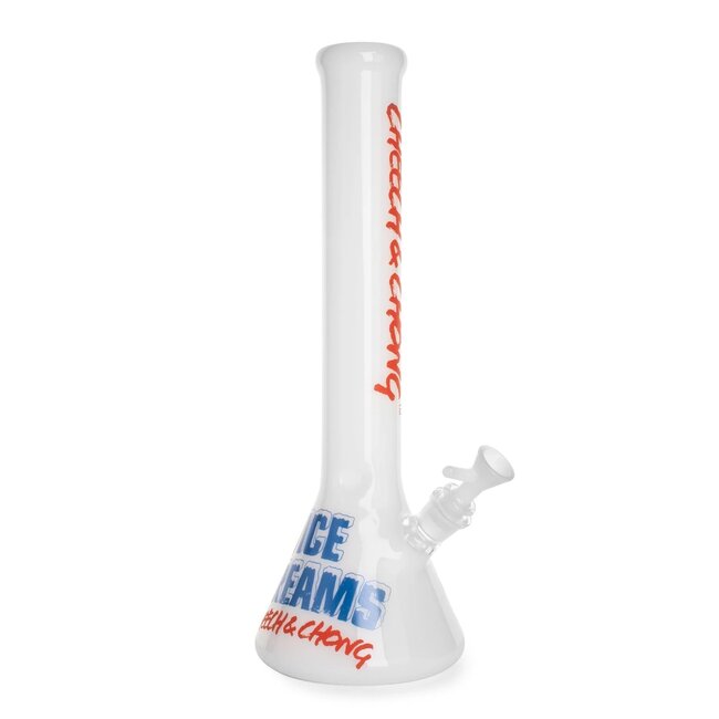 CHEECH & CHONG CHEECH & CHONG 15"  NICE DREAM BEAKER BASE WATER PIPE-CC149 WHITE