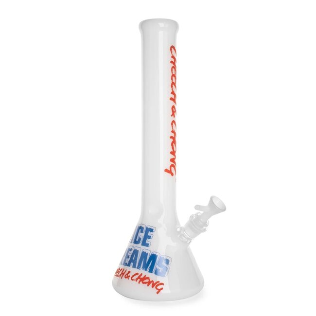 CHEECH & CHONG CHEECH & CHONG 15"  NICE DREAM BEAKER BASE WATER PIPE-CC149 WHITE